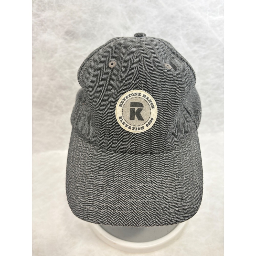 Keystone Ranch Elevation 9300 Grey Herringbone Adjustable Baseball Cap Dad Hat